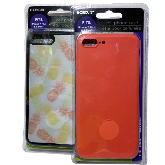 e-circuit iphone 7 plus and iphone 8 plus soft case pineapple lenticular pink, 2 - Picture 1 of 6